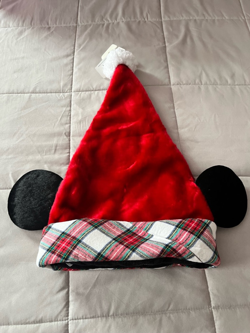 Disney Mickey Mouse Red Santa Pom-Pom Holiday Hat | NWT